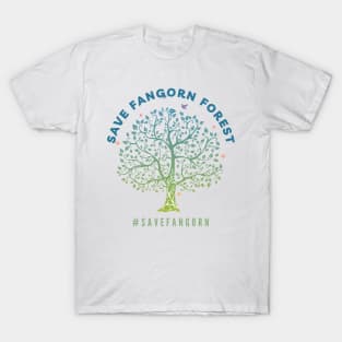 Save Fangorn Forest - Blue Tree - Funny T-Shirt